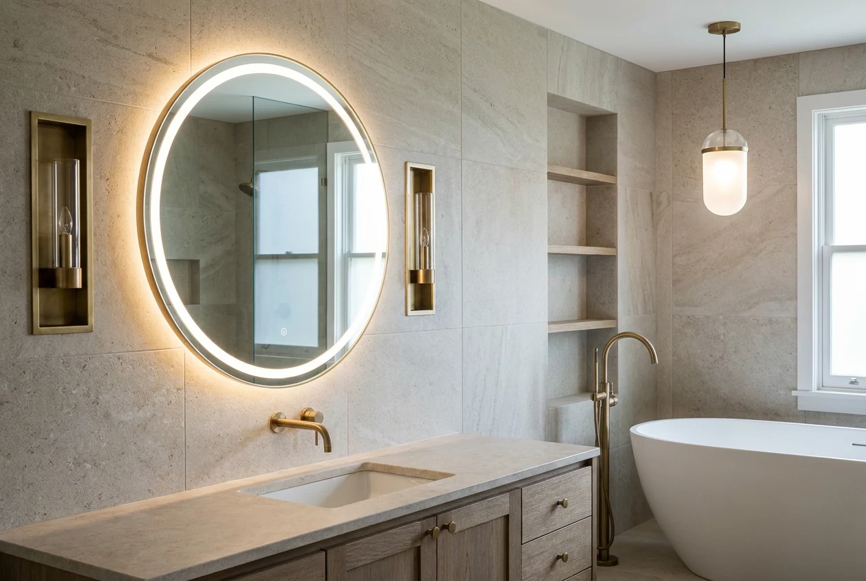 Éclairage de salle de bain à Sérignan